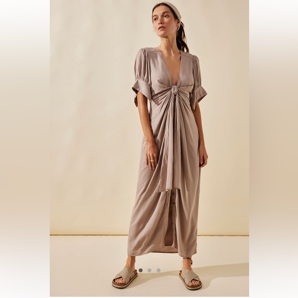Free People Vintage Summer Midi Dress Goat XS NWT